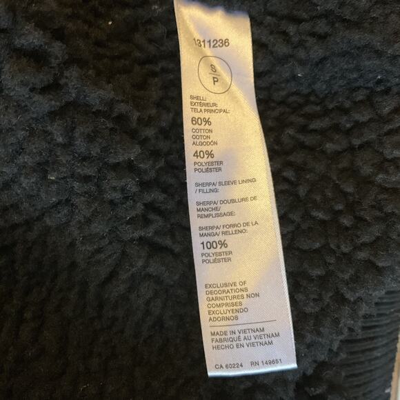 Buffalo David Bitton Men Hoodie Jacket S Black Fleece Zipper Logo Long Sleeve - Picture 3 of 10